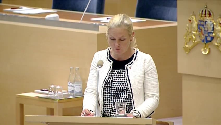 Stillbild från Interpellationsdebatt, Autonoma fordon på svenska vägar
