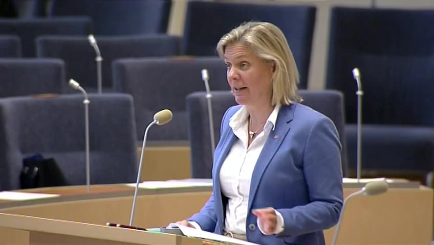 Stillbild från Interpellationsdebatt, Bensin- och dieselprisets nivå