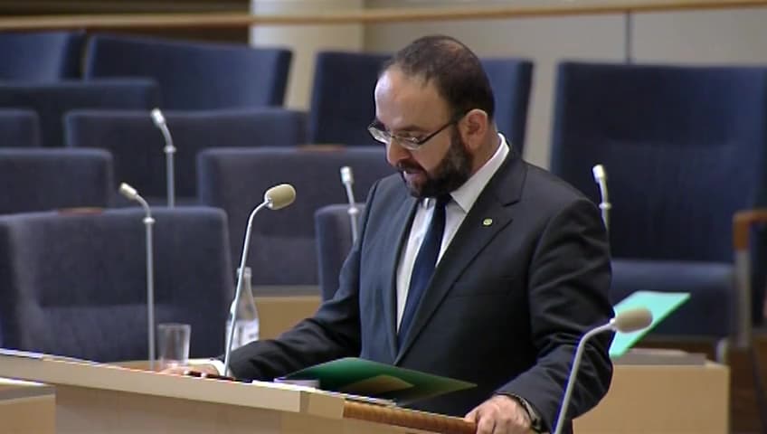 Stillbild från Interpellationsdebatt, Utförsäljningar av allmännyttan