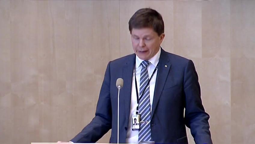 Stillbild från Debatt om förslag, Redogörelse för behandlingen av riksdagens skrivelser