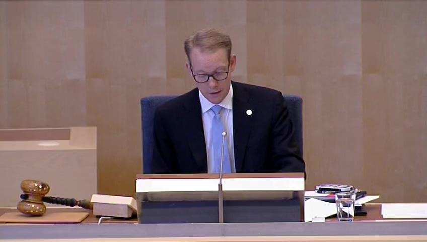 Stillbild från Debatt om förslag, Årsredovisning för staten 2014