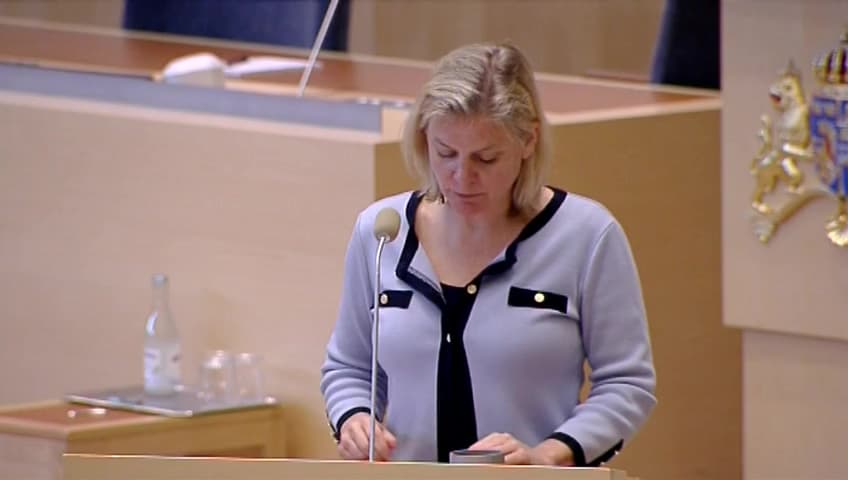 Stillbild från Interpellationsdebatt, Trängselskatt för utländska fordon