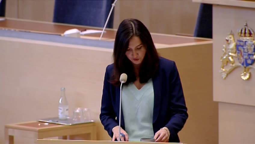 Stillbild från Interpellationsdebatt, Likvärdig tillgång till entreprenörskap i skolan