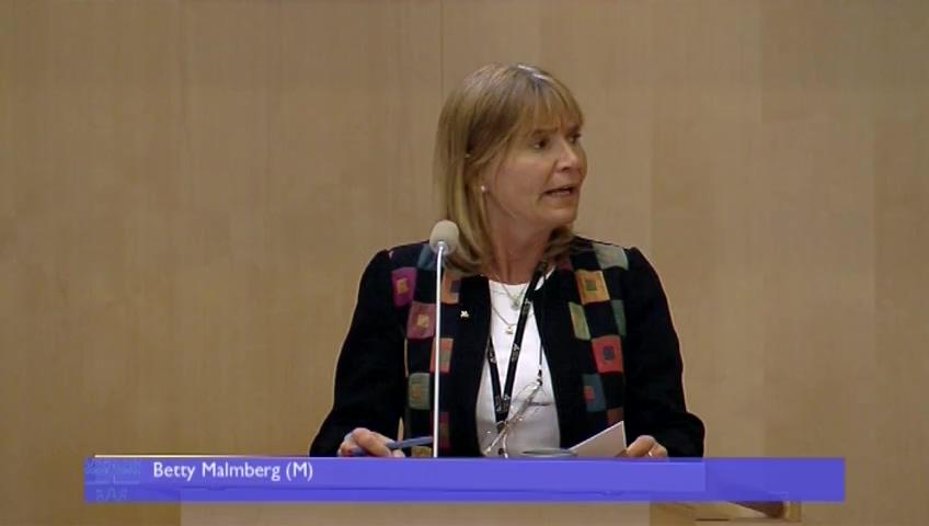 Stillbild från Debatt om förslag, En nationell referensram för kvalifikationer för livslångt lärande