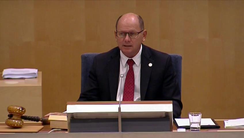 Stillbild från Debatt om förslag, Statens dimensionering av lärarutbildning