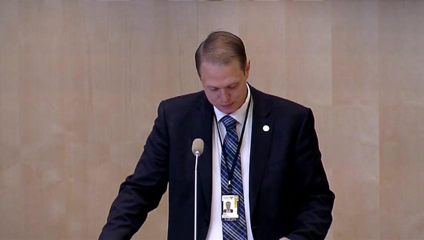 Stillbild från Debatt om förslag, Verksamhetsredogörelser för riksdagens nämnder