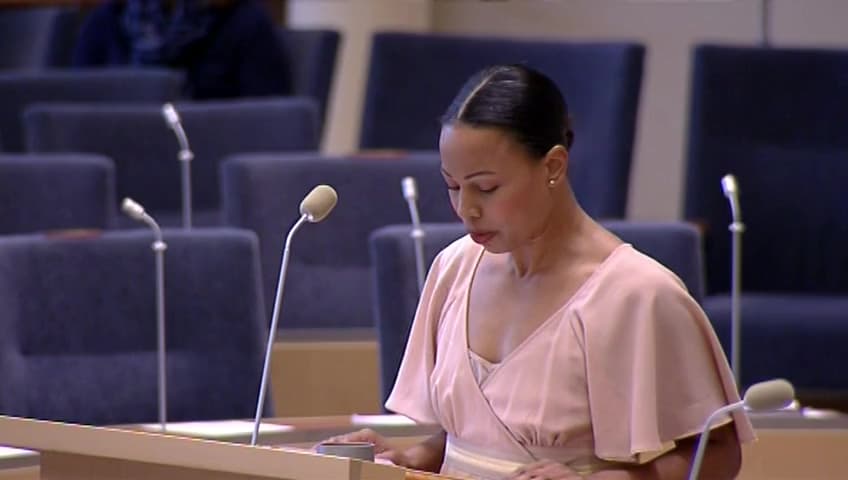 Stillbild från Interpellationsdebatt, SVT:s oberoende ställning