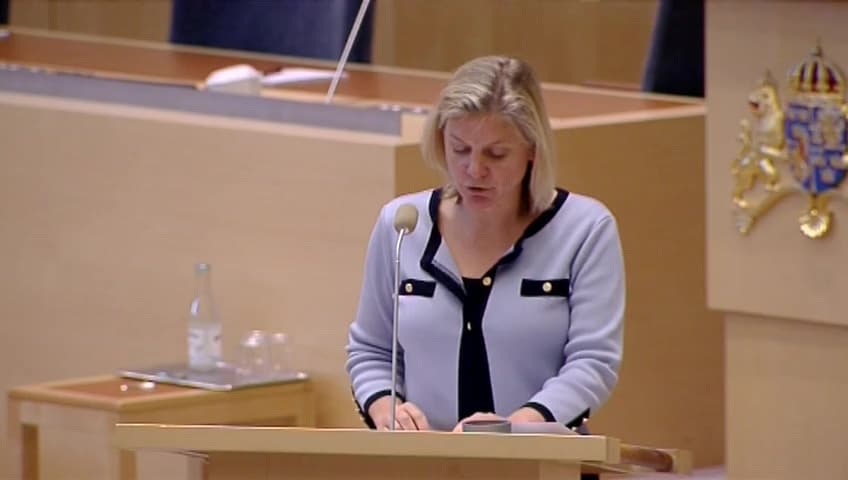 Stillbild från Interpellationsdebatt, Minskad öppenhet och transparens