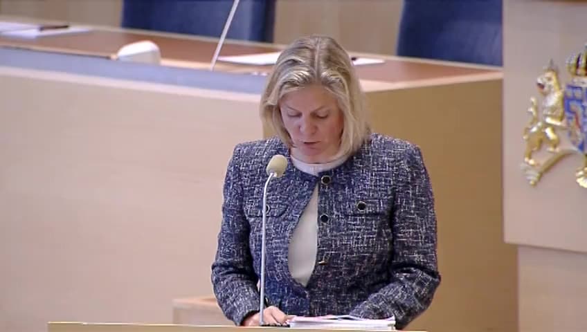 Stillbild från Interpellationsdebatt, Sänkt ROT-avdrag