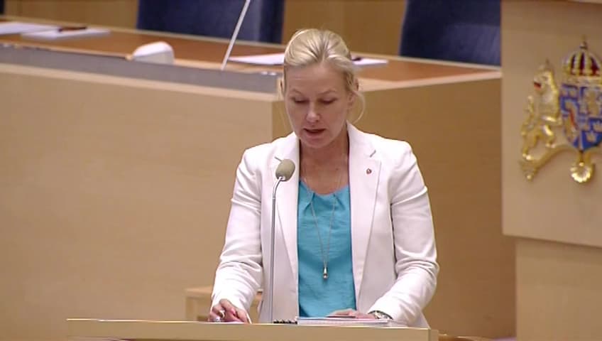 Stillbild från Interpellationsdebatt, Finansiering av transportinfrastruktur