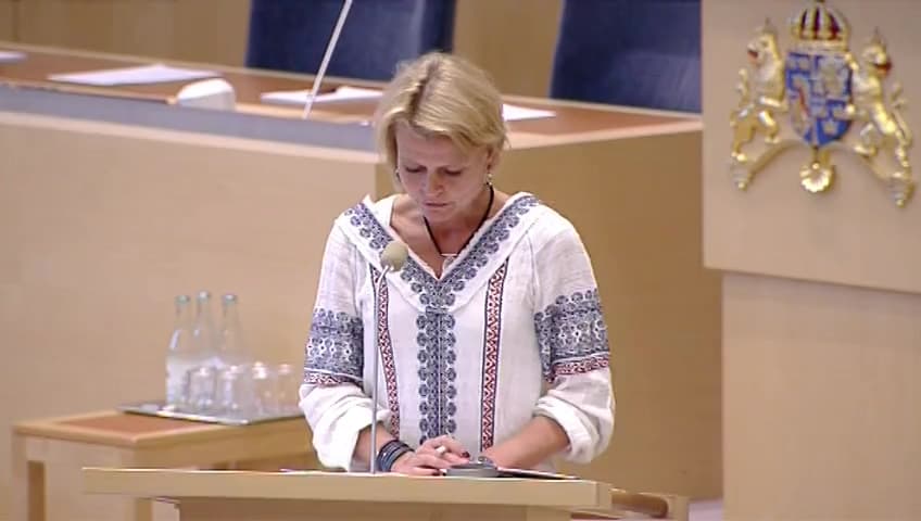 Stillbild från Interpellationsdebatt, Jämställdhet