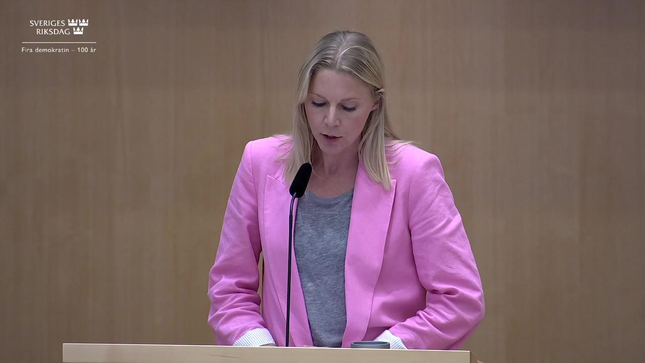 Stillbild från Debatt om förslag, Extra ändringsbudget för 2022 – Vårändringsbudget för 2022 och stöd till Ukraina