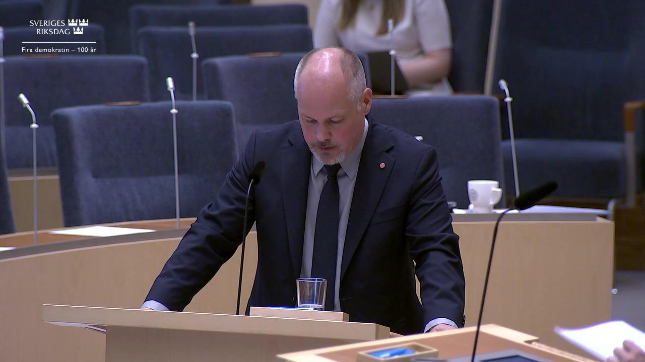 Stillbild från Interpellationsdebatt, Imamers vigselrätt