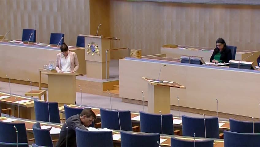 Stillbild från Interpellationsdebatt, Klimatinvesteringar i kommuner och regioner