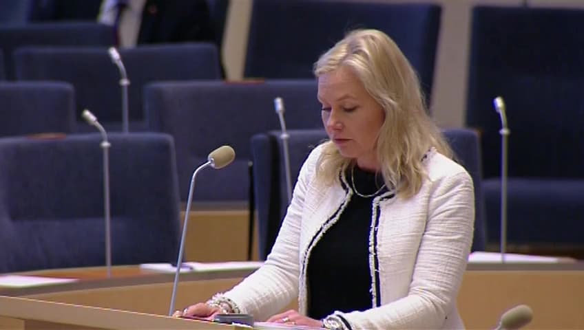 Stillbild från Interpellationsdebatt, Svaveldirektivet