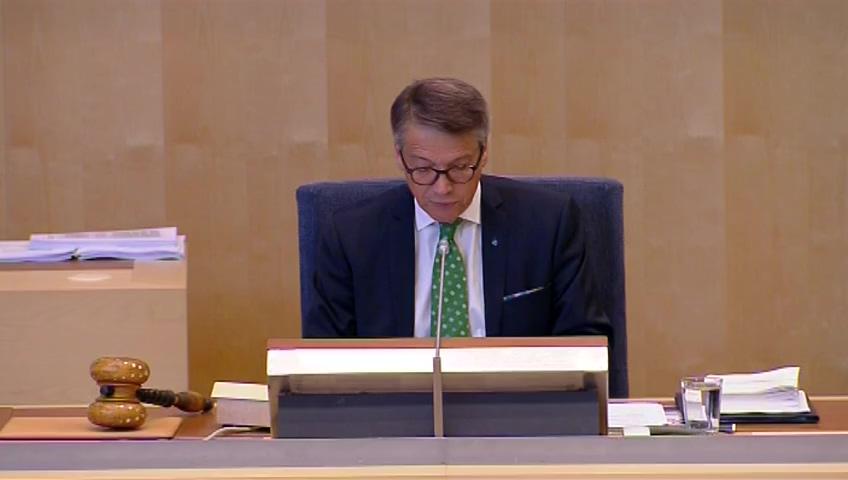 Stillbild från Debatt om förslag, Genomförande av Seveso III-direktivet