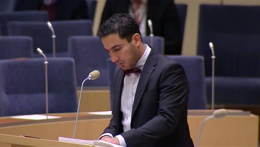 Stillbild från Interpellationsdebatt, Statlig verksamhet på landsbygden