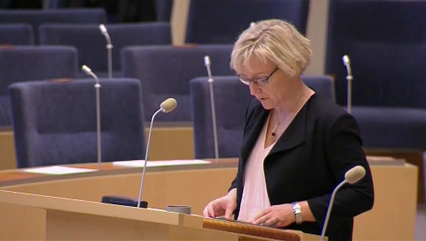 Stillbild från Interpellationsdebatt, Mittuniversitetet i Härnösand
