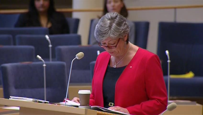 Stillbild från Interpellationsdebatt, Ett längre arbetsliv