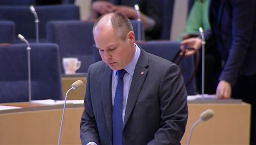 Stillbild från Interpellationsdebatt, EU-lagstiftning om könsfördelning i bolagsstyrelser och fackföreningar