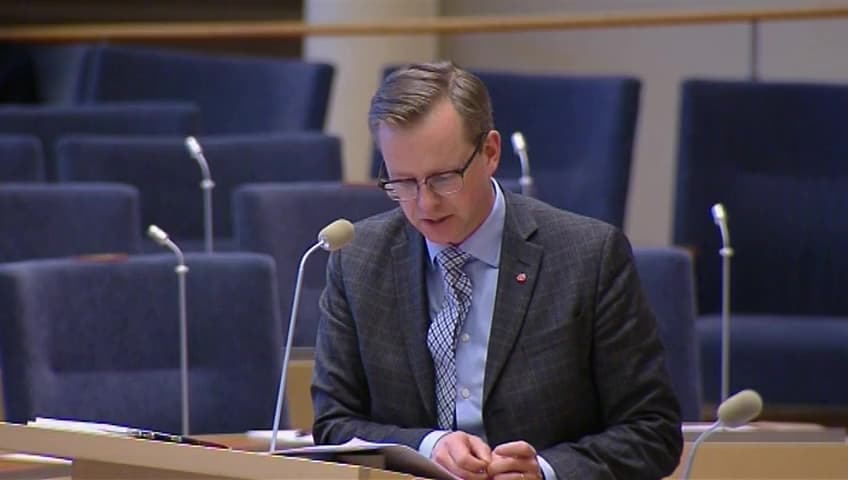Stillbild från Interpellationsdebatt, Framtiden för Terminologicentrum