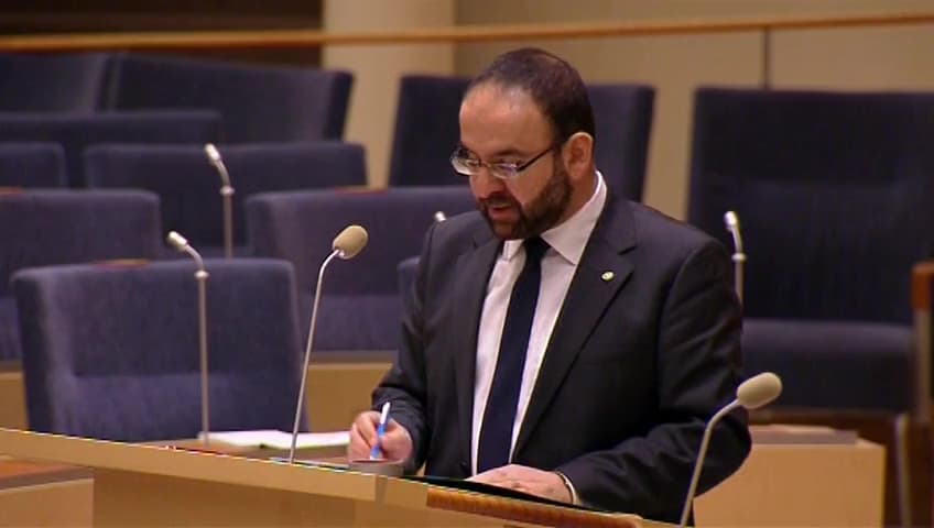 Stillbild från Interpellationsdebatt, Regeringsutspel om bostadspolitiska satsningar