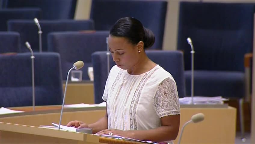 Stillbild från Interpellationsdebatt, Politiska hänsyn vid utövandet av utnämningsmakten i kultursektorn