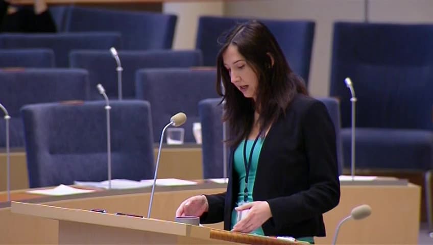 Stillbild från Interpellationsdebatt, Framtidens svenskundervisning för invandrare