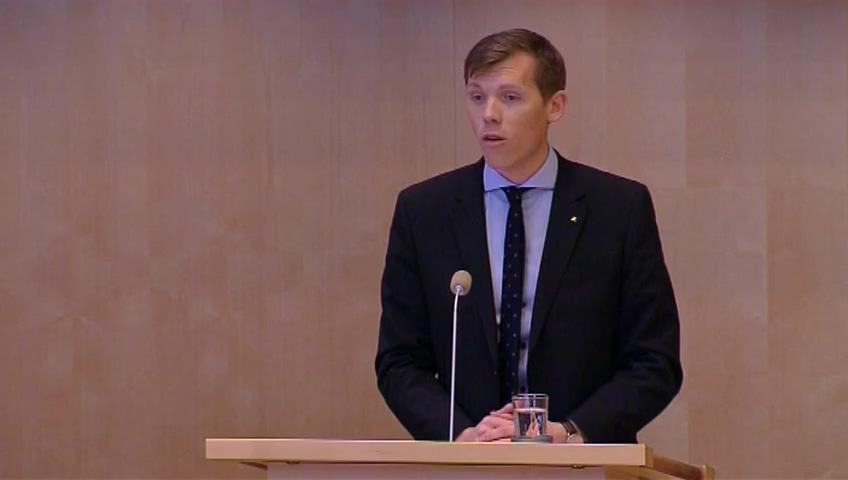 Stillbild från Debatt om förslag, Vattenvård