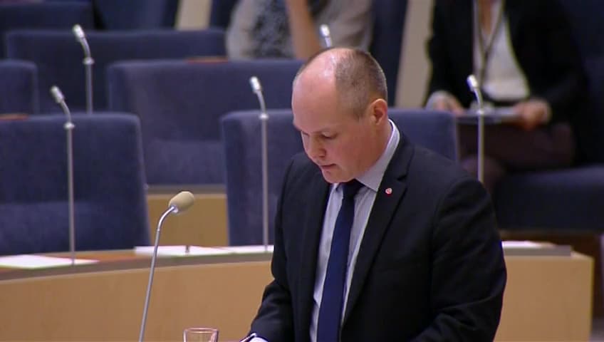 Stillbild från Interpellationsdebatt, En effektivare rättskedja