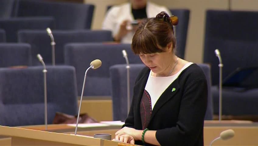 Stillbild från Interpellationsdebatt, Miljöskadliga subventioner