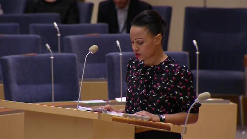 Stillbild från Interpellationsdebatt, Statsbidrag till barn- och ungdomsorganisationer