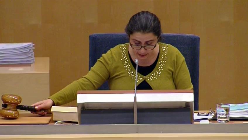 Stillbild från Debatt om förslag, Informationsutbytesavtal med Dominica