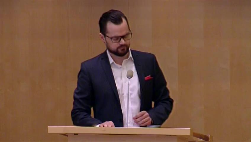 Stillbild från Debatt om förslag, Skärpta regler om förverkande av fordon vid trafikbrott