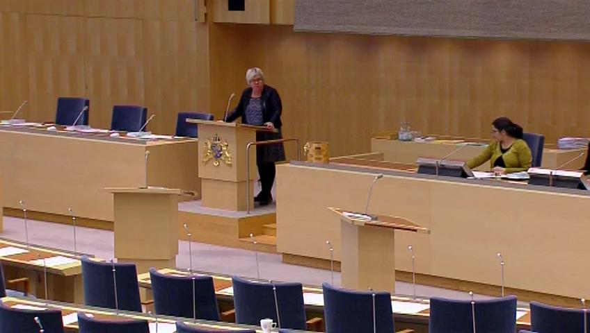 Stillbild från Debatt om förslag, Vissa frågor om utlandssvenska elevers utbildning i Sverige