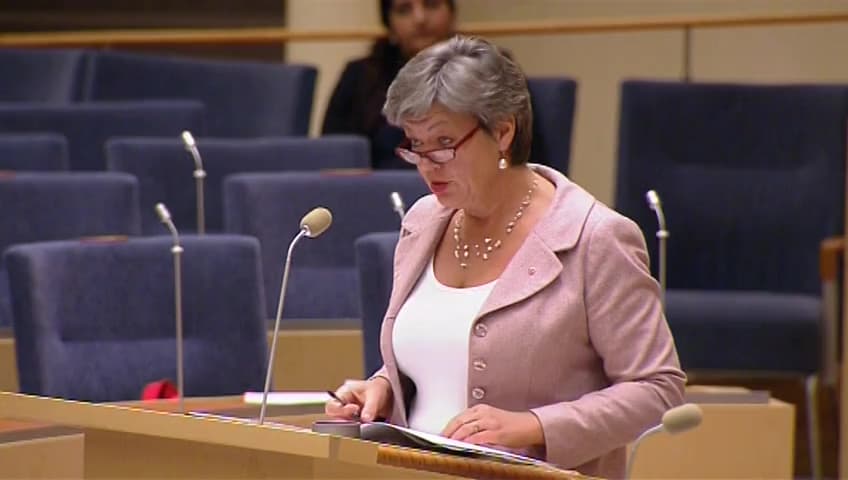 Stillbild från Interpellationsdebatt, Bemanningsföretag