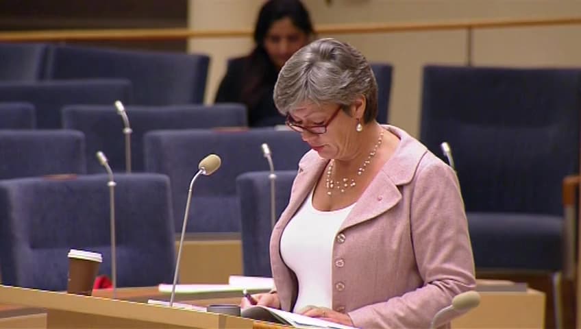 Stillbild från Interpellationsdebatt, Medlingsinstitutets nya uppdrag