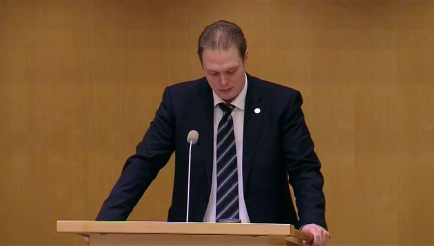 Stillbild från Debatt om förslag, Riksdagens arbetsformer m.m.