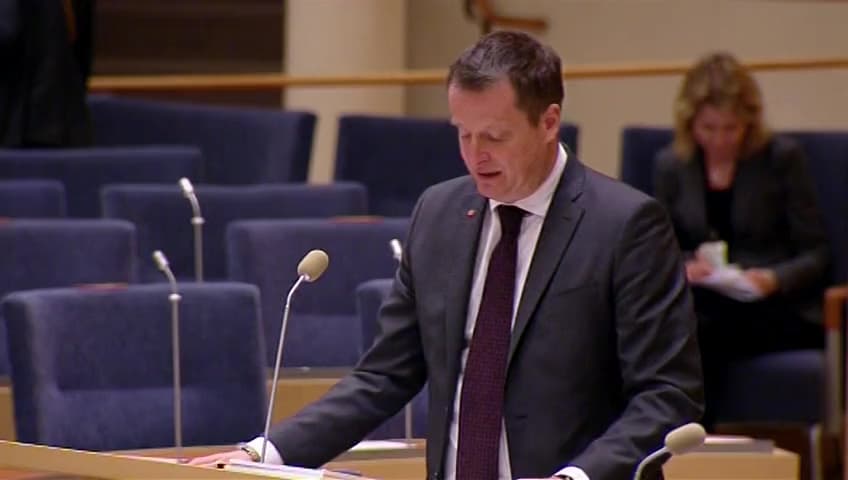 Stillbild från Interpellationsdebatt, Våldtäkt som grovt våldsbrott