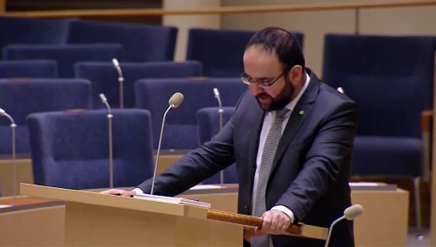 Stillbild från Interpellationsdebatt, Förbättrad hyresstatistik