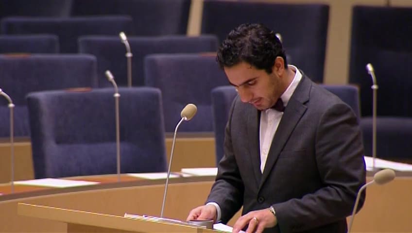 Stillbild från Interpellationsdebatt, Mörkande av underlagsrapporter till Ägarprövningsutredningen