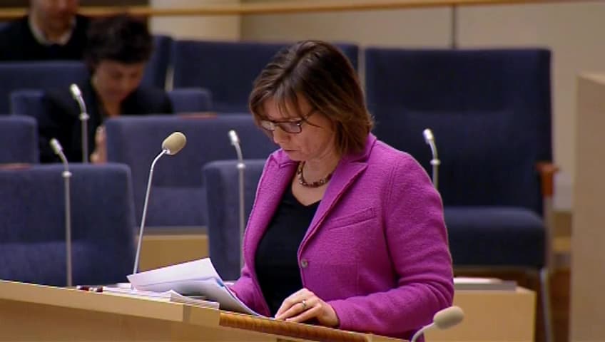 Stillbild från Interpellationsdebatt, Genomförande av budgeten för utgiftsområde 7 Internationellt bistånd 