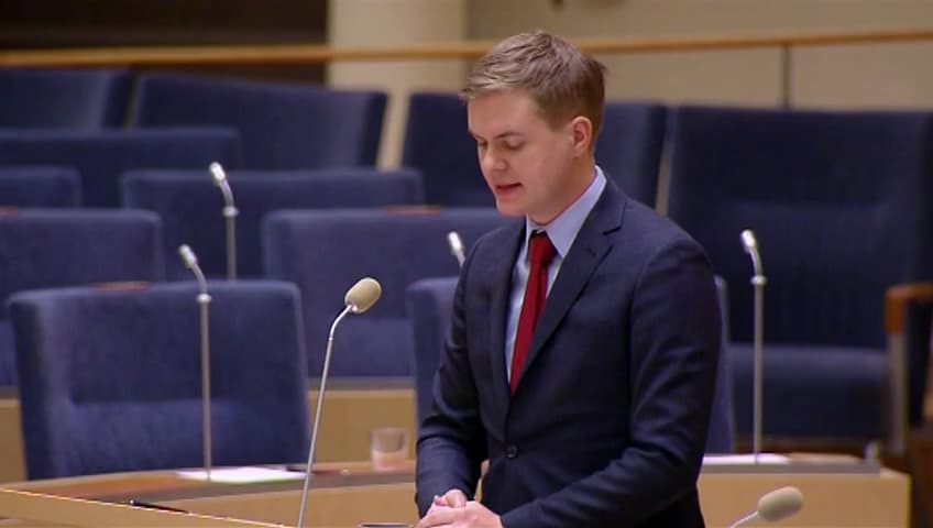 Stillbild från Interpellationsdebatt, Skolinspektionens årsrapport