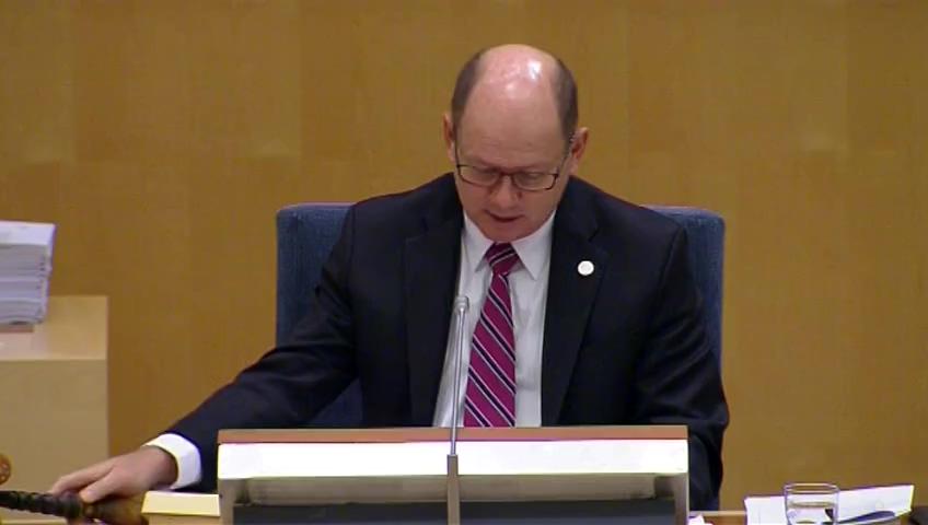 Stillbild från Debatt om förslag, Utgiftsområde 26 Statsskuldsräntor m.m.