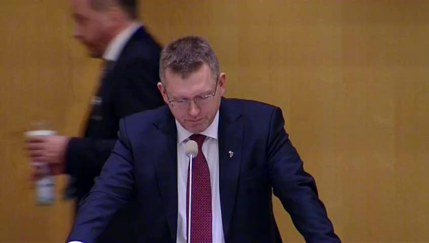 Stillbild från Debatt om förslag, Utgiftsområde 23 Areella näringar, landsbygd och livsmedel