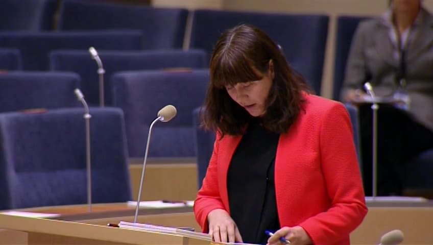 Stillbild från Interpellationsdebatt, Omställning av fordonsflottan 