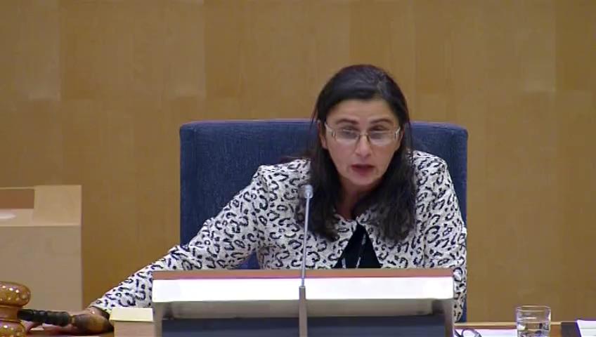 Stillbild från Debatt om förslag, Minskat svartarbete i byggbranschen