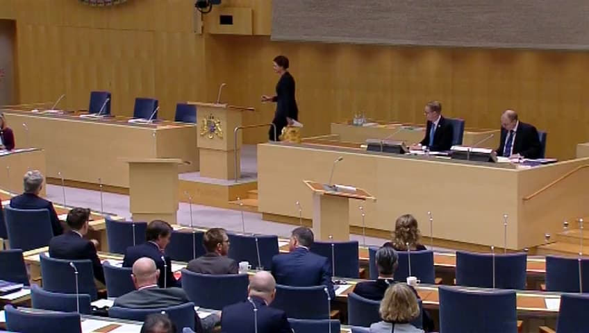 Stillbild från Debatt om förslag, Statens budget 2015 Rambeslutet