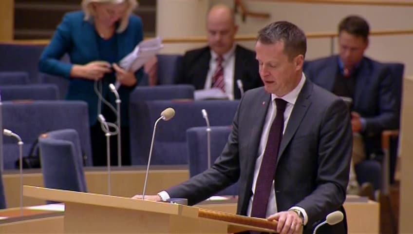 Stillbild från Interpellationsdebatt, Polisens arbetsmetoder vid våldtäktsutredningar