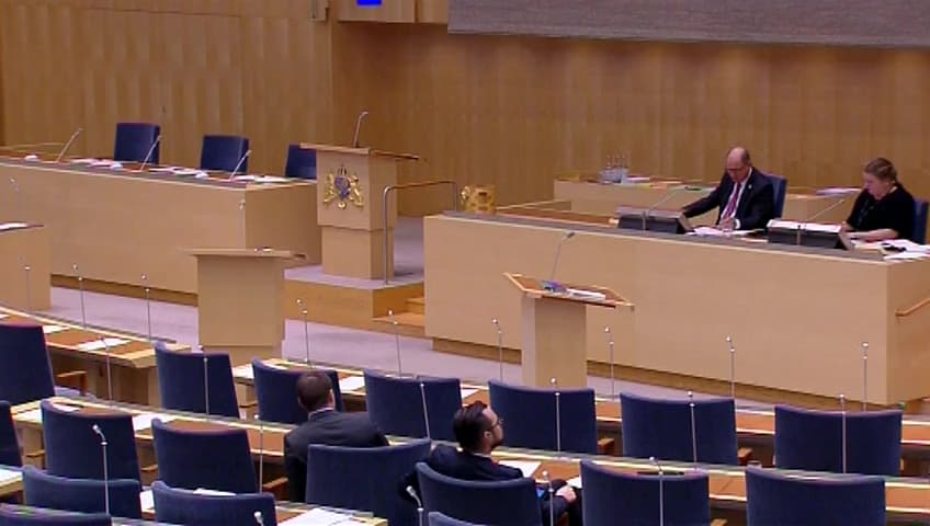 Stillbild från Debatt om förslag, Lagvalsregler på civilrättens område - Rom I- och Rom II-förordningarna 